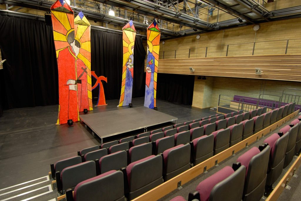 Seating and stage at the University Theatre, Bath Spa Venues